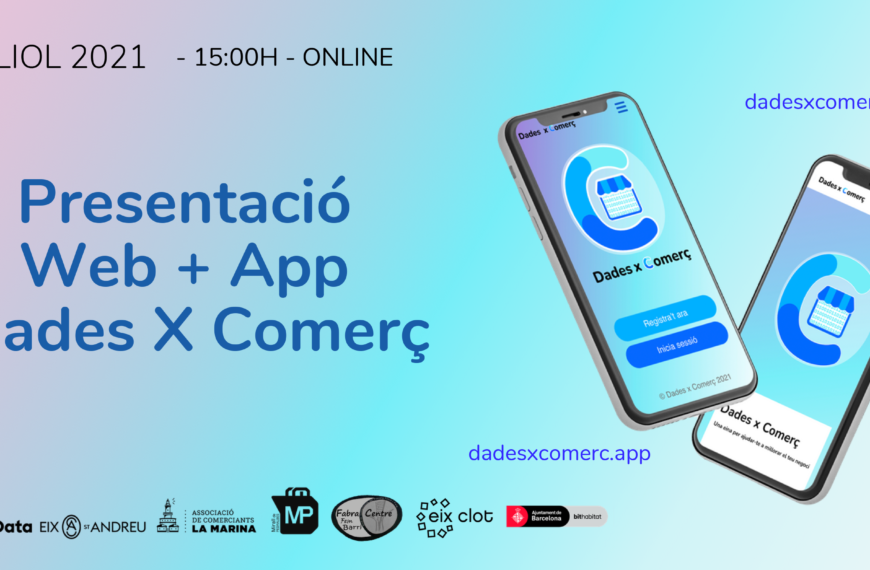 7 de julio acto de presentación Dades x Comerç!