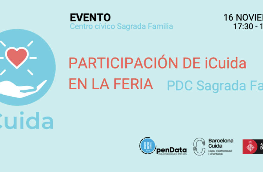 ¡El 16 de noviembre participamos en la feria + taller iCuida!