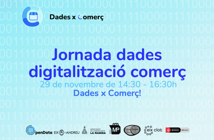 Jornada Dades digitalització comerç el 29 de noviembre