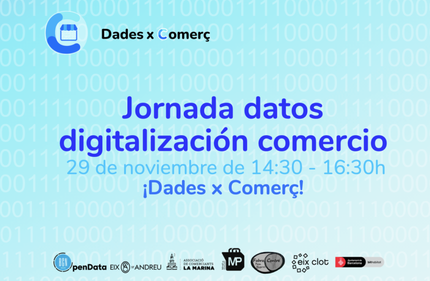 Jornada Datos digitalización comercio el 29 de noviembre