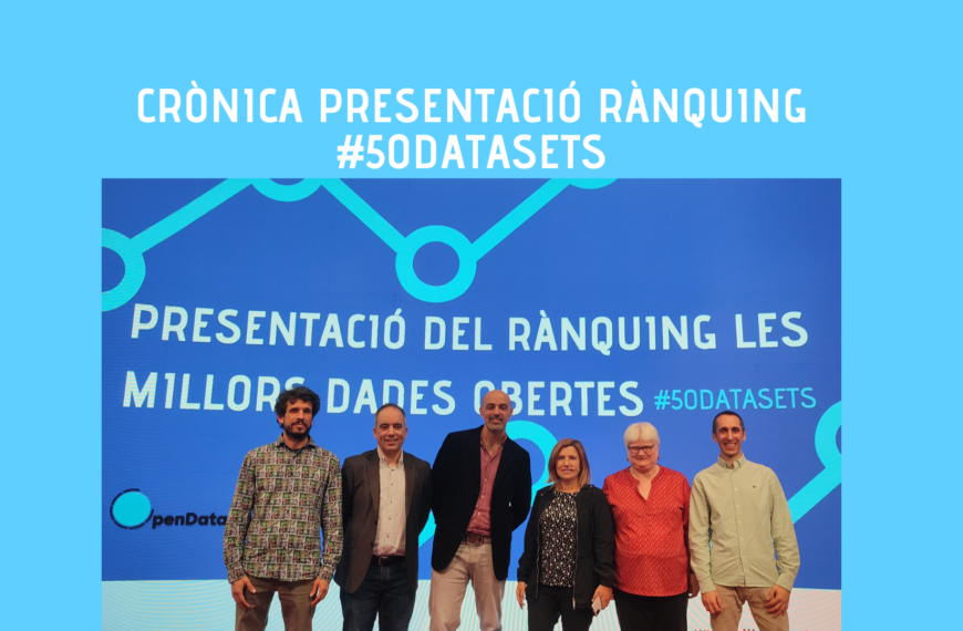 Crònica Presentació rànquing #50Datasets