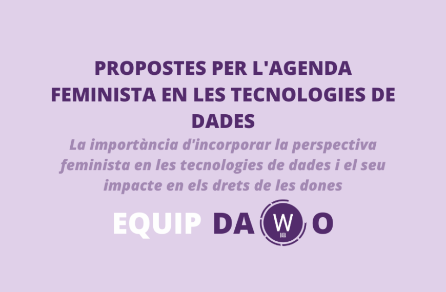 Tecnologies de dades alineades amb agenda feminista