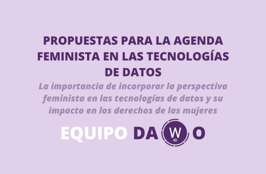 Tecnologías de datos alineadas con agenda feminista