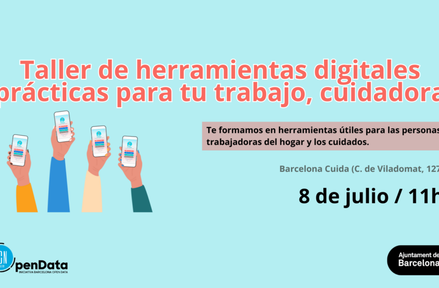 Taller de herramientas digitales prácticas para tu trabajo, cuidadora