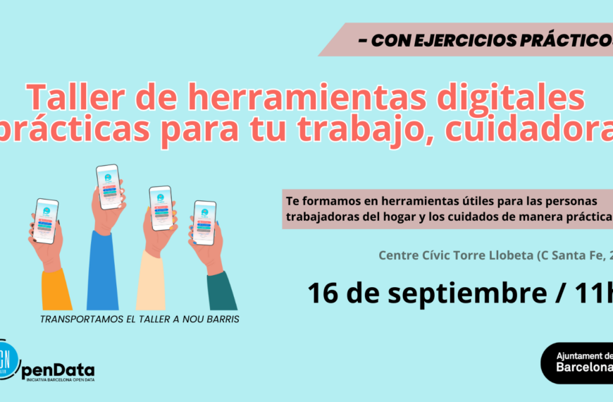 Taller Herramientas digitales 2: 16 septiembre, Nou Barris