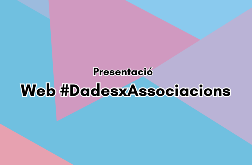 Presentació web #DadesxAssociacions: Mapeig d’associacions per perfils d’edat