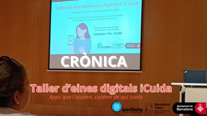 Crònica iCuida taller d'eines digitals