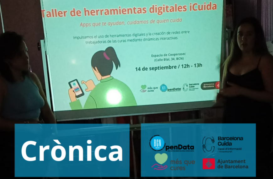 Crònica Tercer Taller Bàsic d'eines digitals iCuida